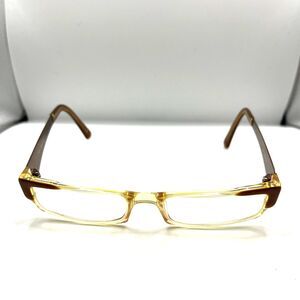 Amy Sacks Eyeglasses Stef Chestnut Designer Frames Only Brown 130